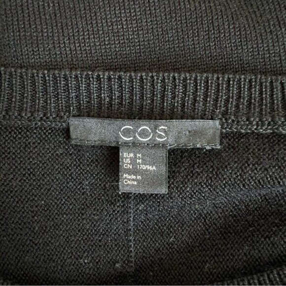 COS Black Long Sleeve Knit Sweater Dress - Picture 5 of 6